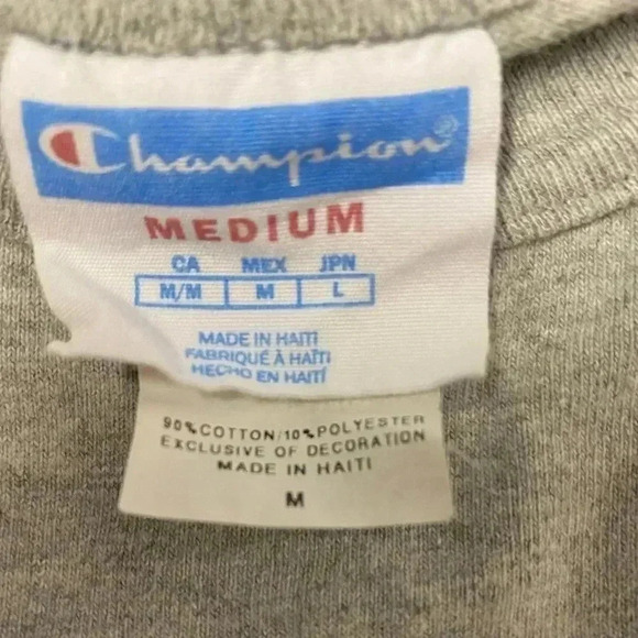 Champion‎ logo TShirt size M gray - Picture 3 of 7